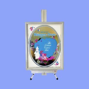 Vintage Haagen-Dazs Cream Liqueur Advertising Mirror, Peter Max Style Bar Decor